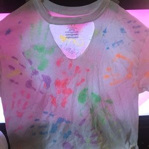 Cute white tie-dyed shirt